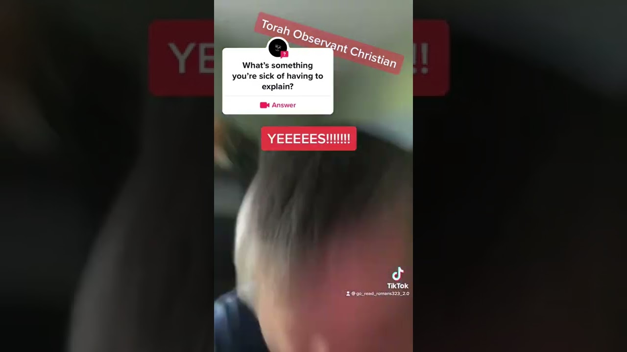 Torah Observant Christian’s Be Like…..
