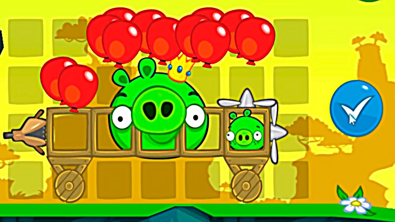 BadPiggiesHD Проходим главу с Шарами #1! BadPiggiesHD Head with balls #!