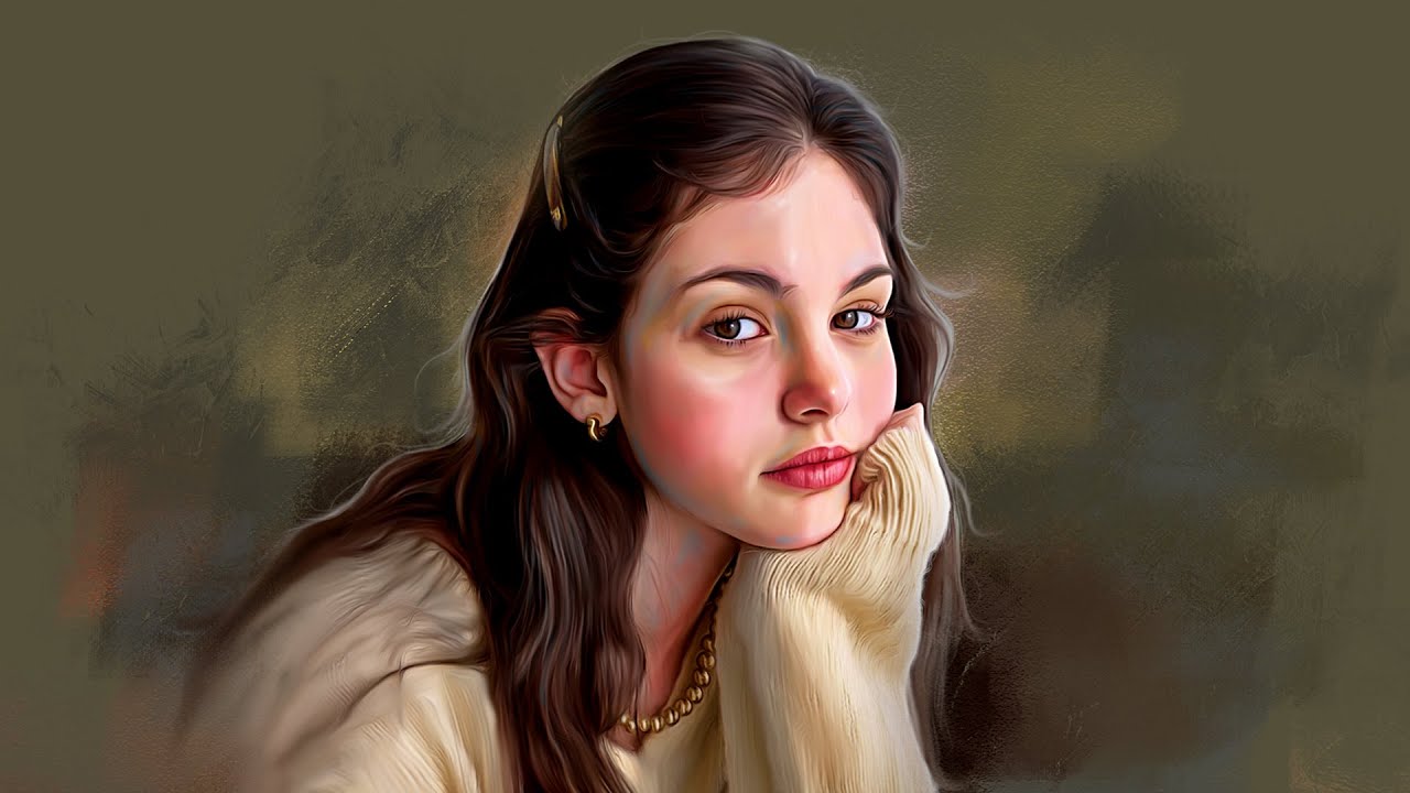 🌹The Cheerful Beautiful Girl😍✨ Photoshop Tutorial 