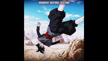 Black knows he is stronger than Goku 👀 #anime #shorts #dbs