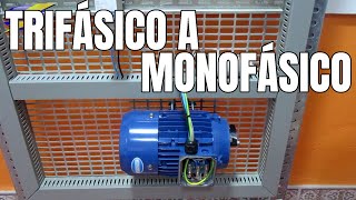 MOTOR TRIFÁSICO A MONOFÁSICO ⚡