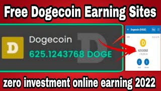 Free Dogecoin Website 2022 || Free Cryptocurrency Earning Site|| without investment sites |#dogepick screenshot 1