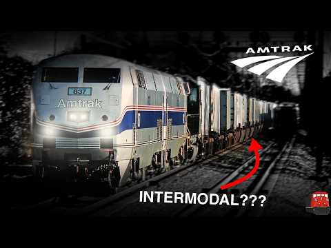 When Amtrak Locomotives Hauled Intermodal Trains