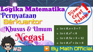 Pernyataan Berkuantor Khusus dan Umum beserta Negasinya || Logika Matematika