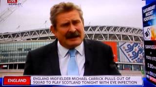 Sky sports reporter falls lol