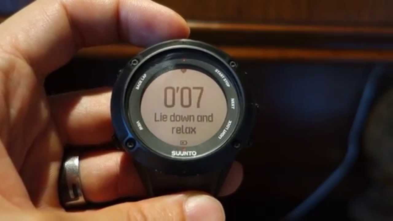 Suunto Ambit3 Manual 27 Quick Recovery Test - YouTube