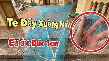 TE  Đẩy Xuồng Máy | Cước Đúc 1cm | KT: Miệng 7m - 2 Lườn Mỗi Bên 7m - Túi Sâu 3m | Không Thấm Nước