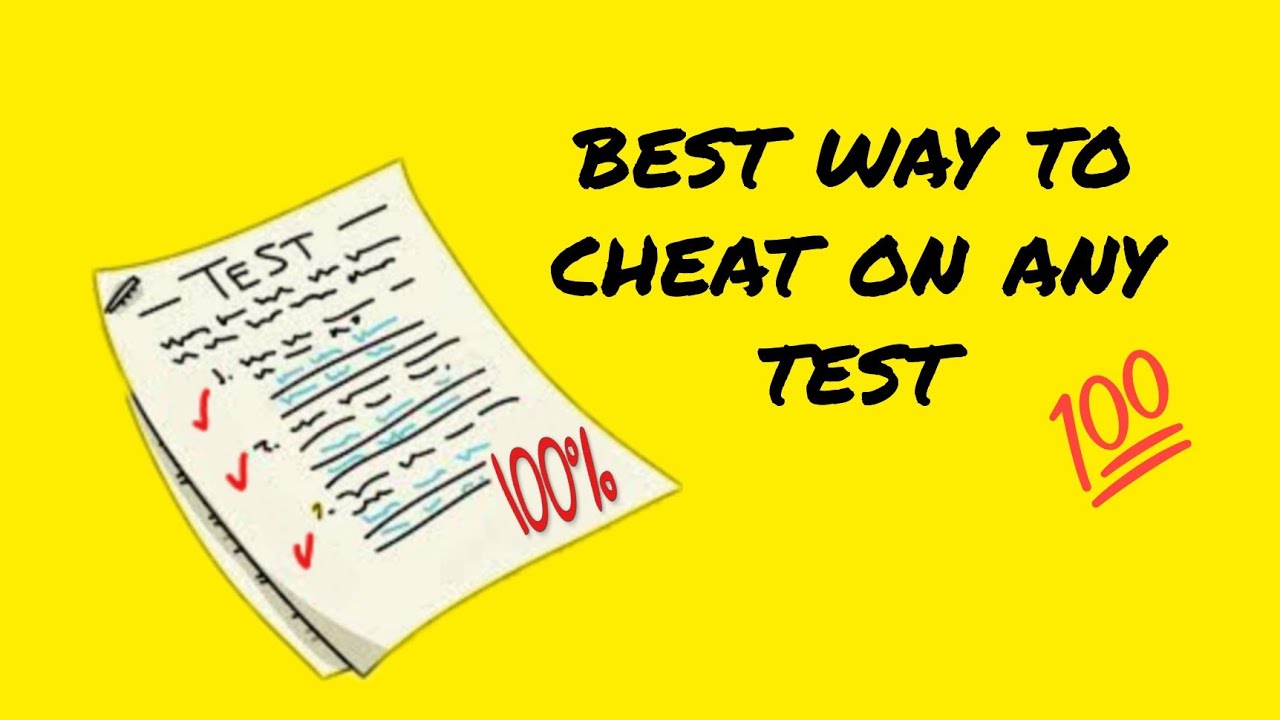 best way to cheat on any test |Cheating hacks| school Hackes - YouTube