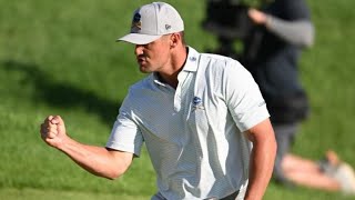 Bryson DeChambeau's stunning eagle chip-in has fans primed for Sunday roars