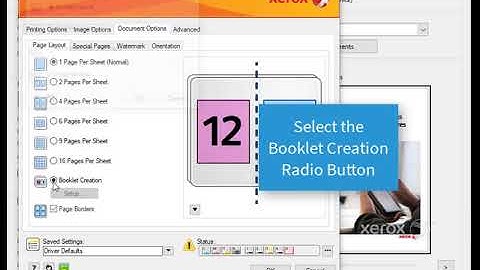 Xerox® ConnectKey® Booklet Print Job Programing No Audio