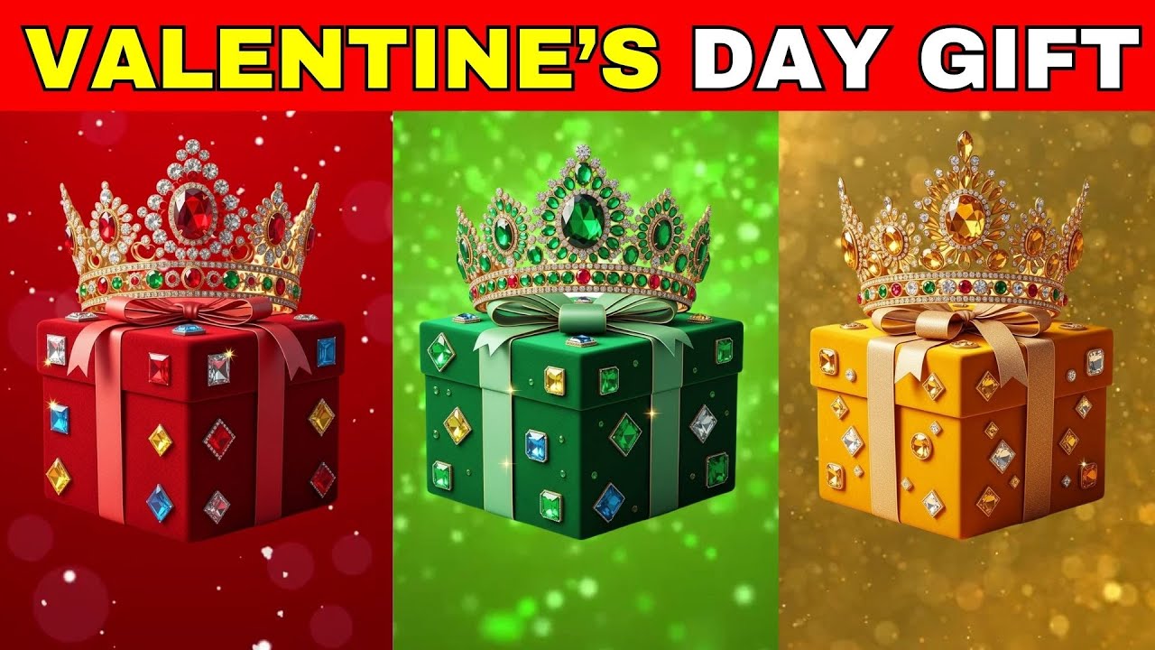 Choose Your Valentine Gift 🎁 Red Green Gold Romantic Collection