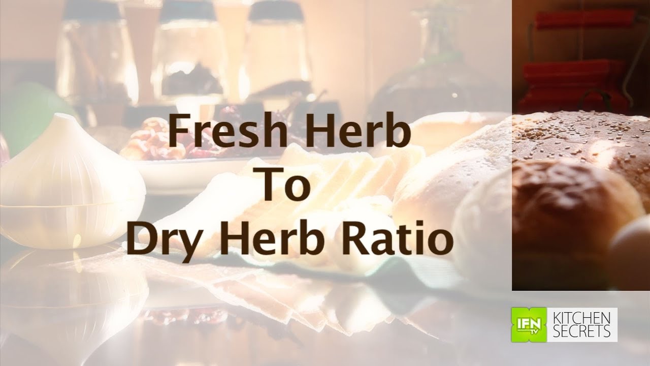 Tip On Fresh Herb To Dry Herb Ratio By Preetha | India Food Network