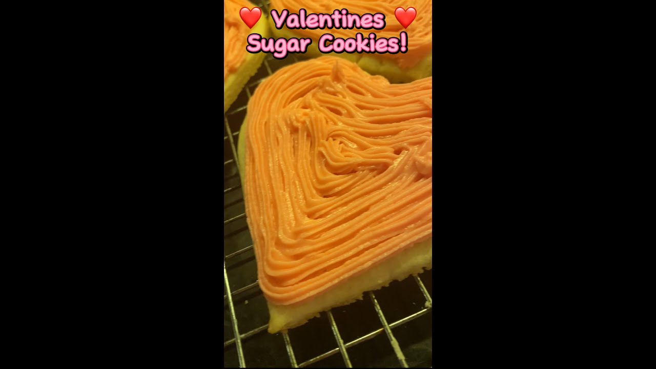 Valentines Day Sugar Cookies! Quick & Easy - YouTube