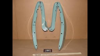 OEM 76 Cadillac Coupe Deville REAR QUARTER PANEL EXTENSION BUMPER FILLERS