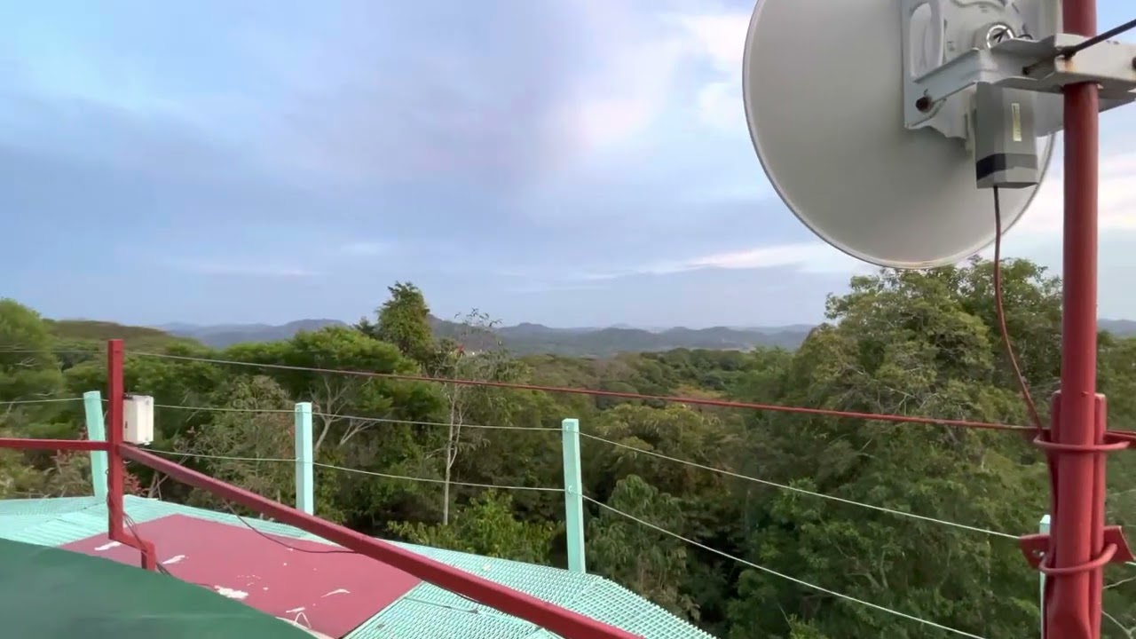 A walk around the observation deck at the Canopy Tower, Panama (March 8, 2023)