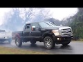 Dodge Ram 2500 vs Ford Platinum F-250 Tug Of War