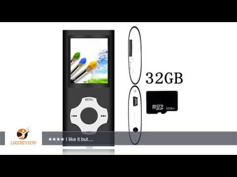 Tomameri Portable MP4 / MP3 Player with a 32 GB Micro SD Card, Music Player with Rhombic Button,