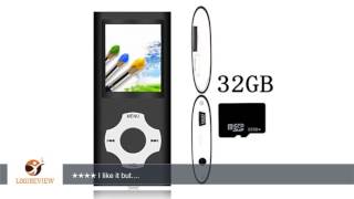 Tomameri Portable MP4 / MP3 Player with a 32 GB Micro SD Card, Music Player with Rhombic Button,