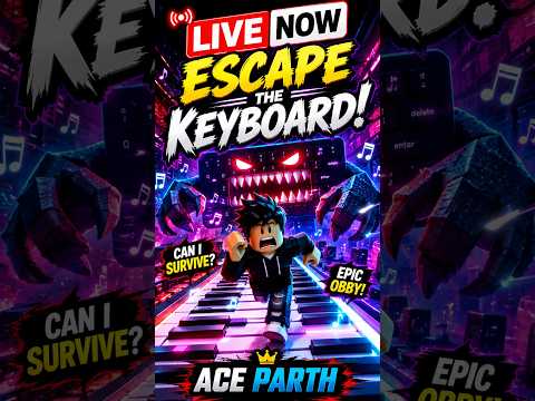 I Played Roblox ESCAPE THE KEYBOARD Live and Regretted It... 😱