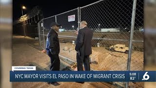 NYC mayor visits Texas border, blasts feds' migrant response