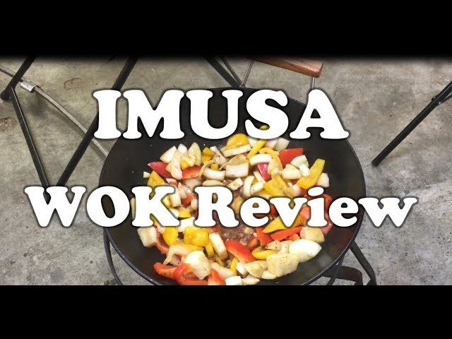 IMUSA IMUSA Pre-seasoned PTFE Nonstick Light Cast Iron Wok with