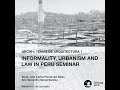 Informality and urbanization in Chinese cities | Ziwei Zhang | Informality, Urbanism and Law Seminar