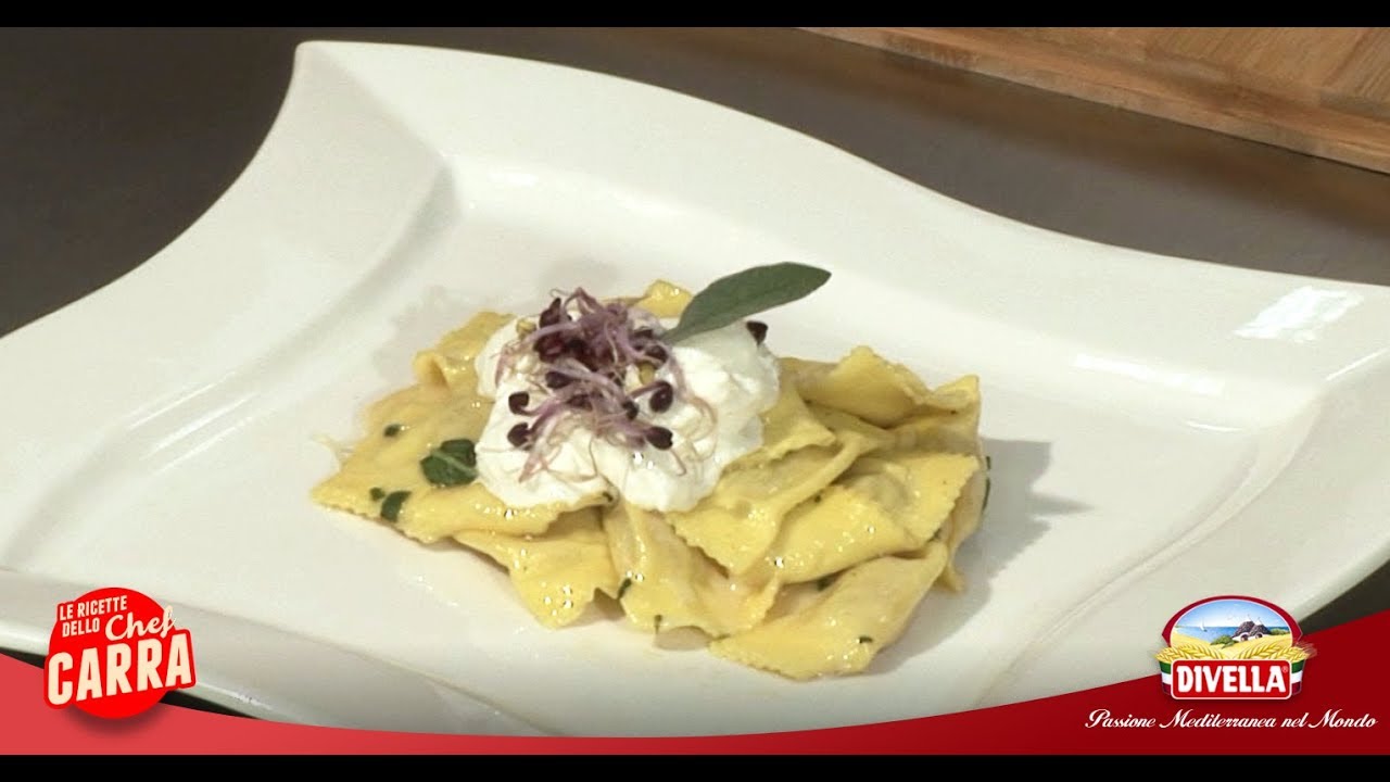 Ricetta ravioli ai funghi porcini e stracciatella dello Chef Carra | Divella