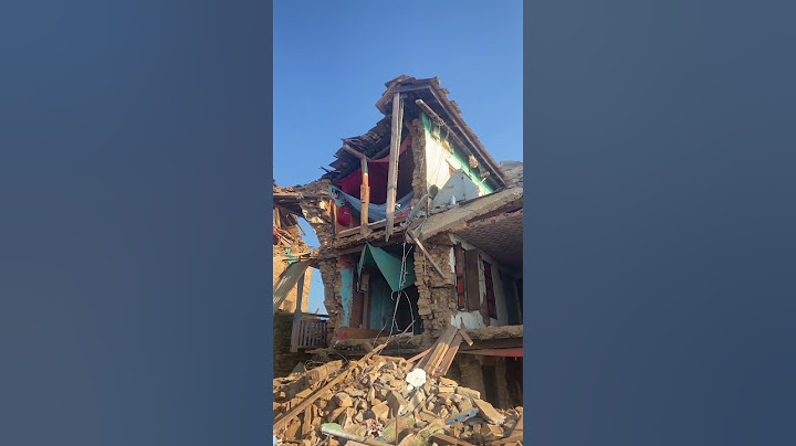 Earthquake in jajarkot nepal