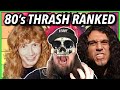 80's Thrash Metal Bands RANKED (Based ONLY on 80's Albums)