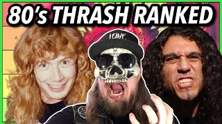 80's Thrash Metal Bands RANKED (Based ONLY on 80's Albums)