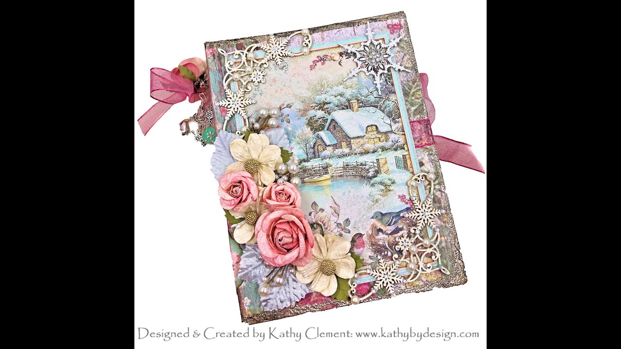 Stamperia Pink Christmas Mini Album Project Share with Tips