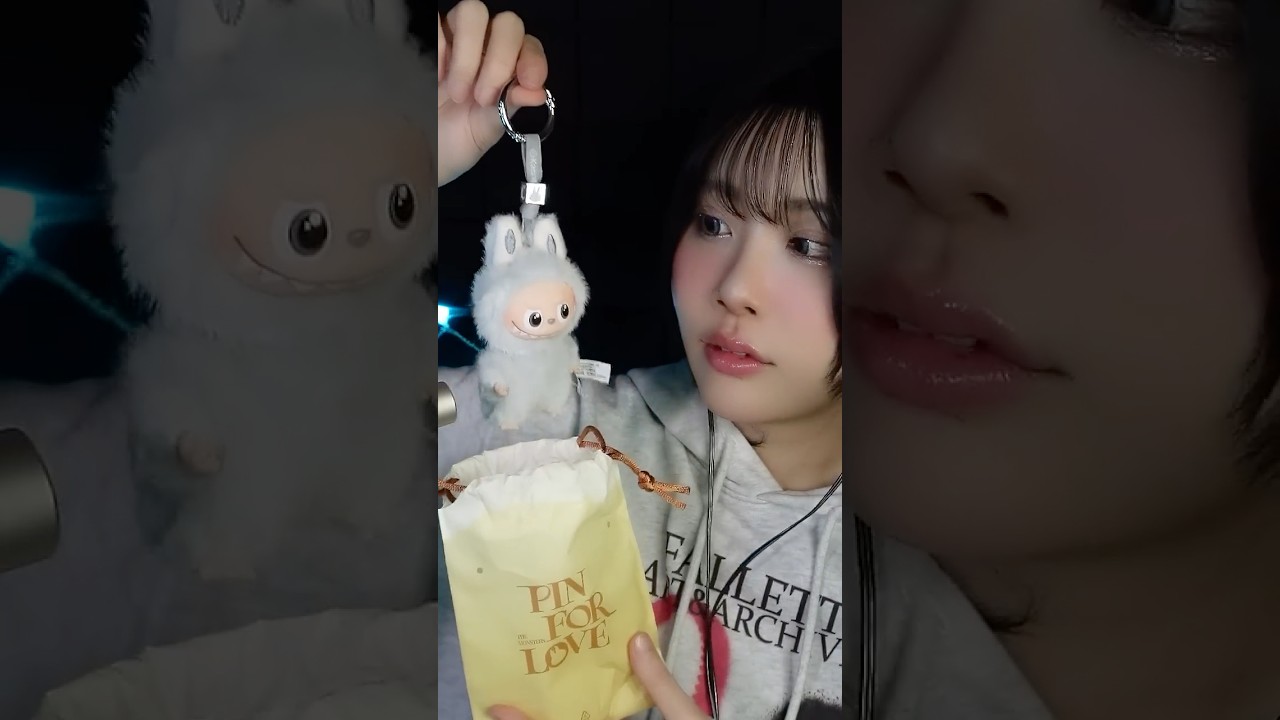 【ASMR】一番小さいLABUBUを開封したら… #POPMART #LABUBU