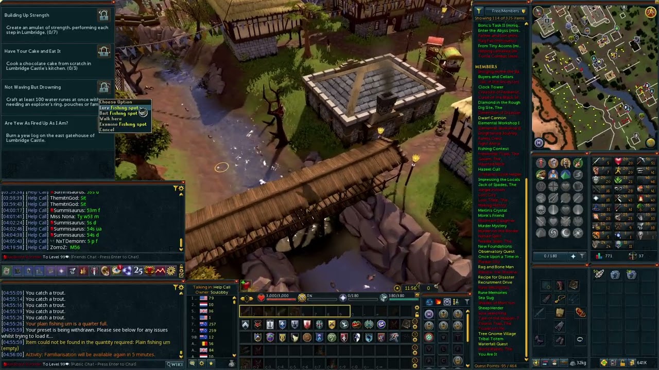 RS3 HCIM Series Part 44 - Got To Lvl 47 Fishing + 33 Runecrafting + 28 Archeology