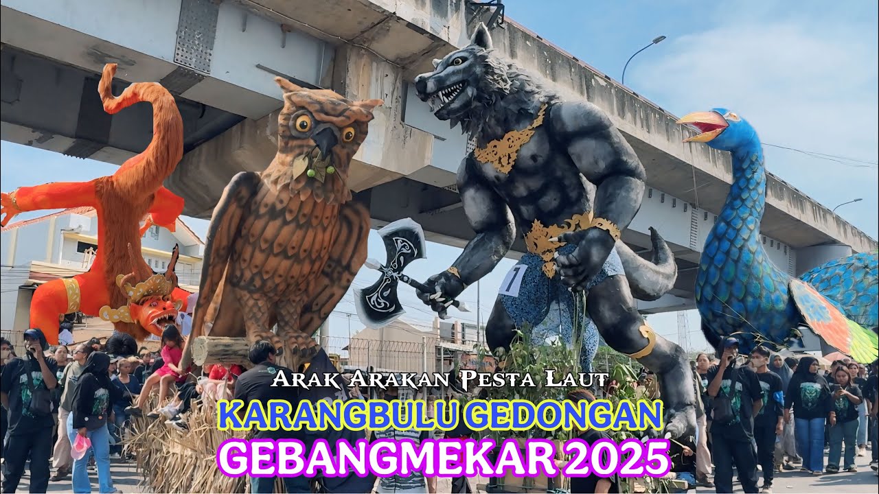FULL Arak Arakan KARANGBULU 2025 | Pesta Laut Karangbulu Gedongan Desa Gebangmekar 2025 Cirebon