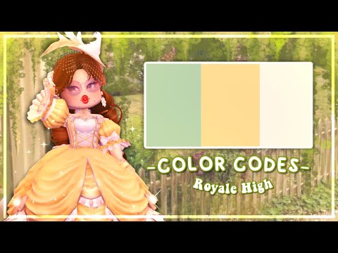 ✨Custom color codes, Royale High, part 2