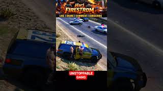 gtav unstoppable gang team police vs gang #gta5 #gtasanandreas #policechase #gtavpc #gtaworld