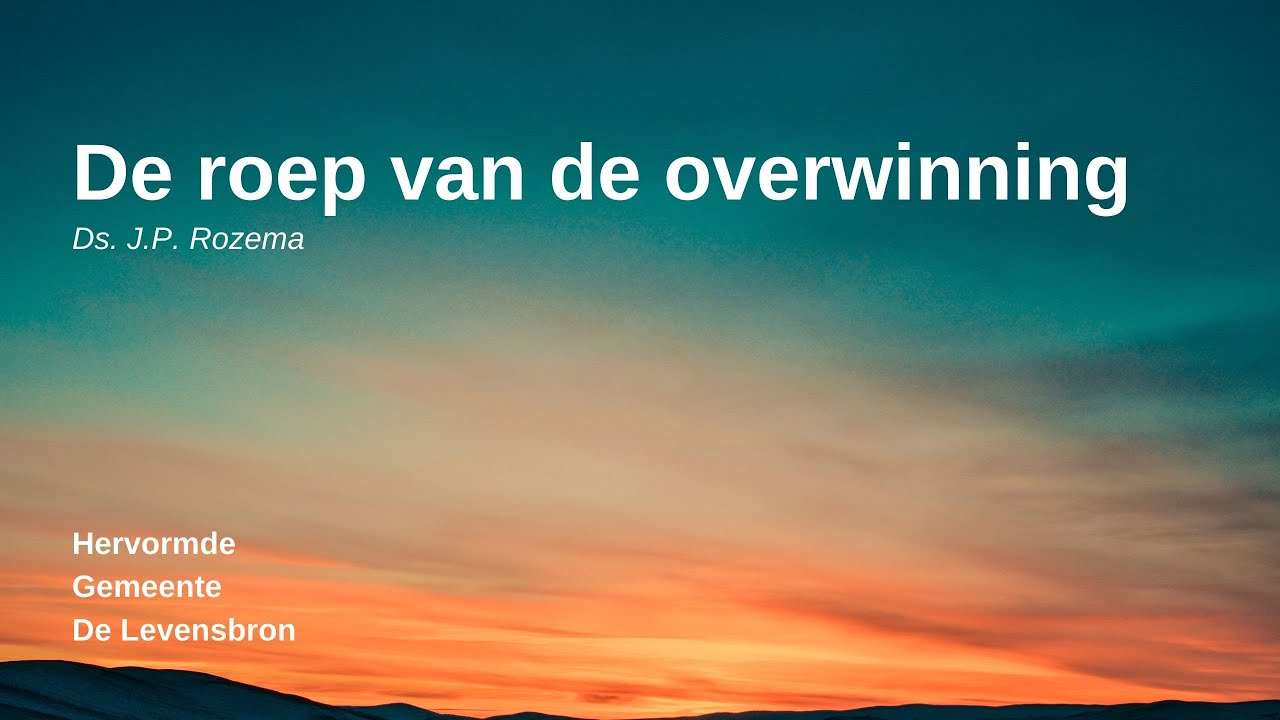 De Levensbron Goes | Ds. J.P. Rozema – 11 april 2021 - YouTube