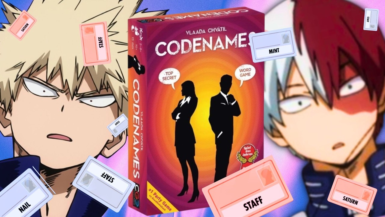 Bakugo, Deku, Ida and Shoto Play Codenames