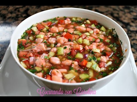 CEVICHE DE CAMARON 🦐 CEVICHE DE CAMARON ESTILO SINALOA