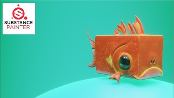 Substance Painter 2020 - Stylized Goldfish - Timelapse/Tutorial