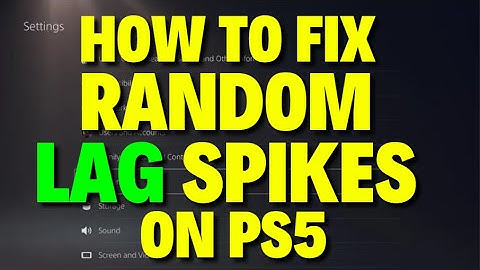 How to Fix Random Lag Spikes on PS5 | Fix FPS on PS5