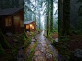 🌧️ Rainy Forest Cabin Ambience | Relaxing Nature Sounds for Sleep &amp; Peace