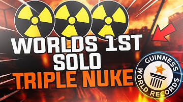 WORLDS FIRST *SOLO* TRIPLE NUKE on MODERN WARFARE ( 15 OFF QUAD NUKE )