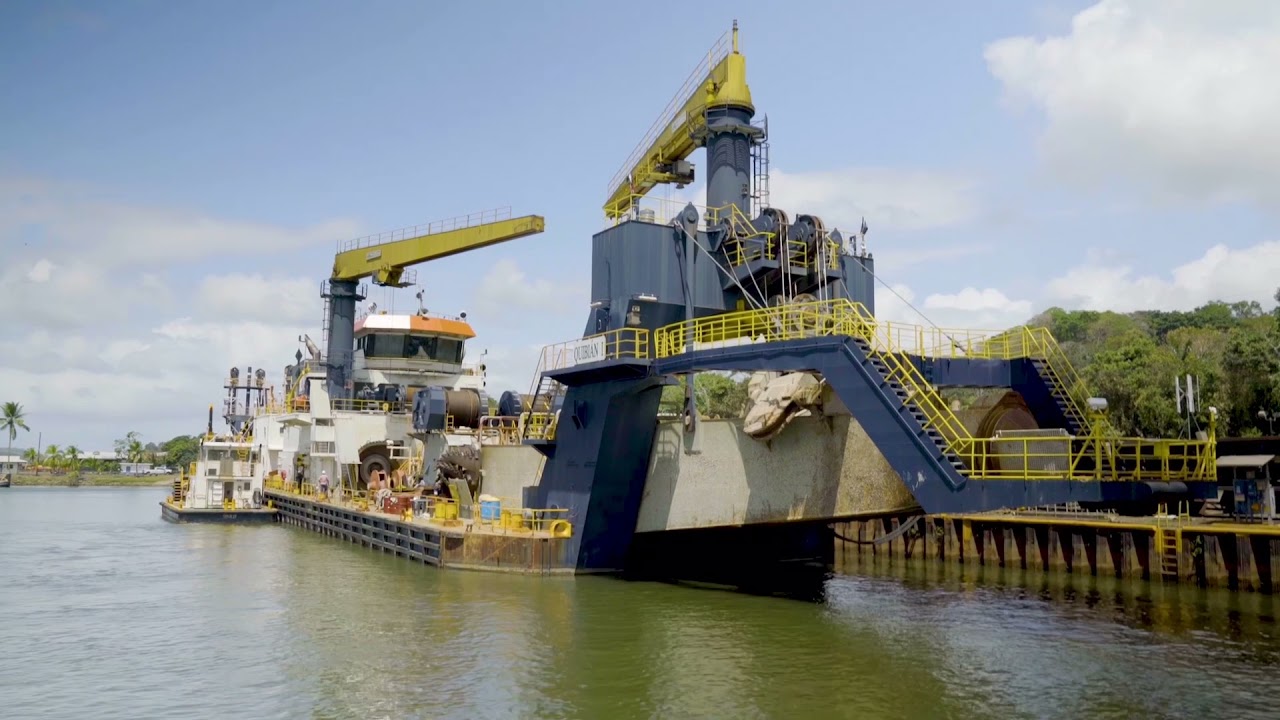 La poderosa draga de corte y succión Quibián I