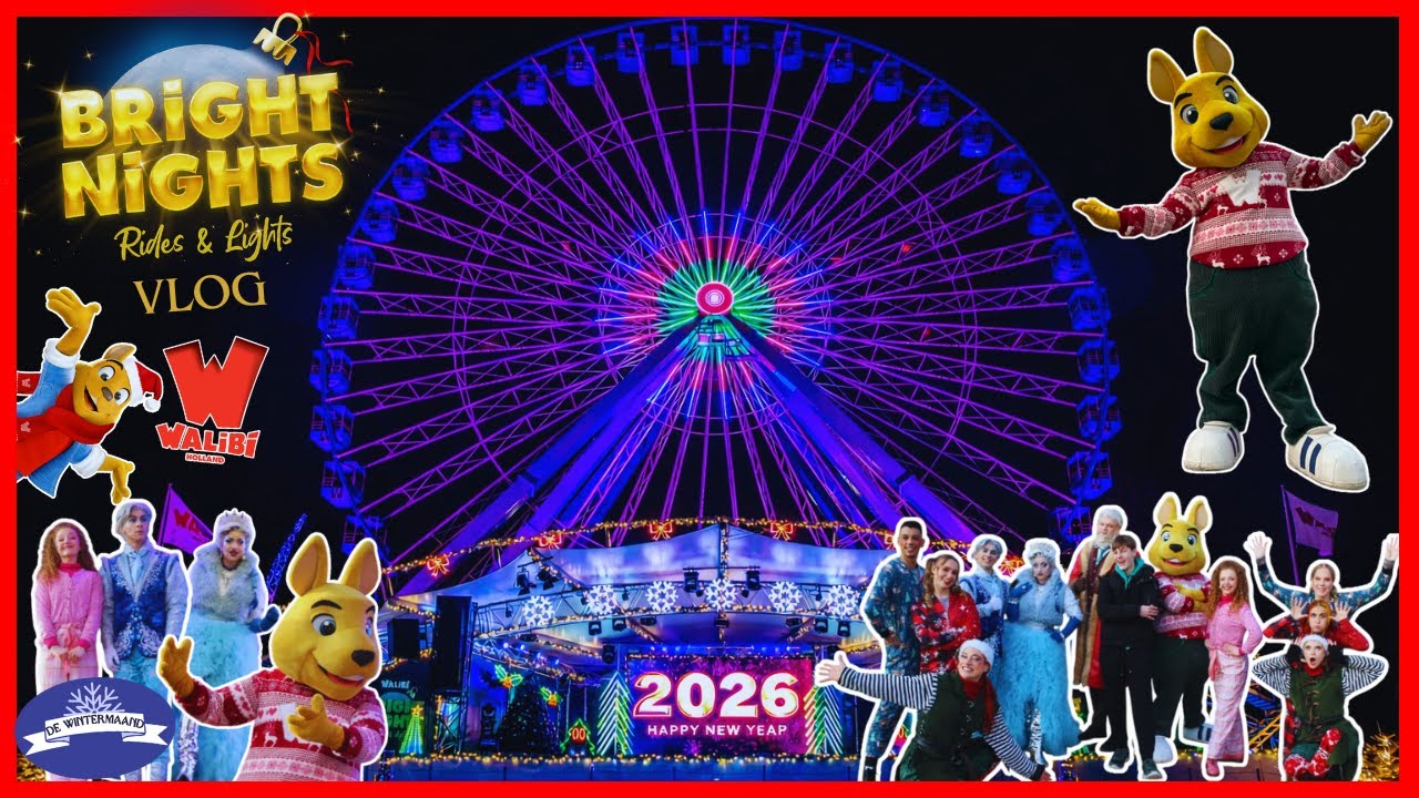 De Walibi Bright Nights Vlog (2025/2026)❄⛄🎅