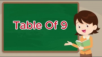 Table of 9, Rhythmic table of 9, Learn Multiplication Table of 9 x 1 = 9,   @KidsZone1272
