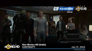 Star Movies HD (India) continuity | July 31, 2024