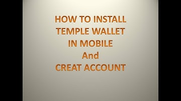 How to install temple wallet tezos in mobile and - How to create account in  tezos temple wallet