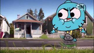 Little Gumball goes fast just like Sonic