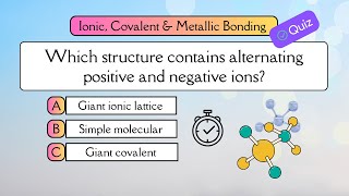 Chemical Bonding Quiz | Ionic, Covalent & Metallic Bonds | AP,  IB, GCSE, IGCSE, NEET, MCAT